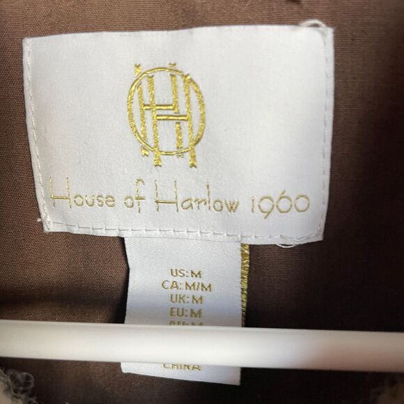 House of Harlow 1960 Plaid Jacket in Brown and Cream - Picture 2 of 8